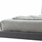 Homeroots 46 x 89 x 69 in. Valda Queen Size Bed Light Gray Fabric 285879 - alternate 3